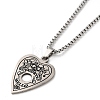 Heart Pendant Necklaces NJEW-A023-03P-1