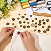32Pcs 2 Styles 1-Hole Alloy Shank Buttons BUTT-FG0001-65AB-3