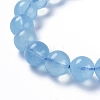 Natural Aquamarine Beads Stretch Bracelets BJEW-G626-10mm-02A-2