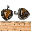 Natural Tiger Eye Pendants G-A095-01AS-07-3