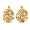 Brass Micro Pave Clear Cubic Zirconia Pendants KK-D221-19G-04-1