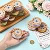 4 Rolls 4 Colors Segment Dyed Macrame Cotton Cord OCOR-YW0001-27C-5