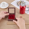 Wood Badge Packing Magnetic Boxes with Acrylic Visible Window Lid CON-WH0095-239A-02-3