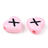 Horizontal Hole Opaque Acrylic Beads SACR-Q126-04D-4
