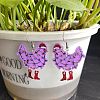 Chick Acrylic Dangle Earrings FS-WG1033A-04-1
