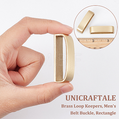 Unicraftale 2Pcs Brass Loop Keepers FIND-UN0002-55A-1