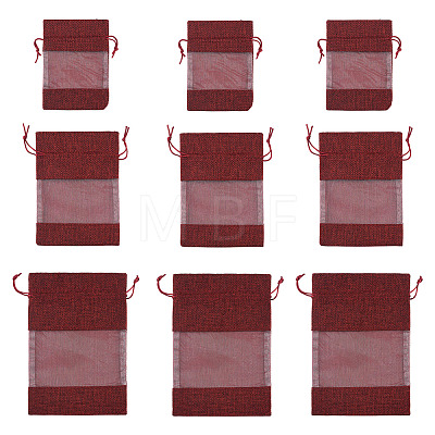 9Pcs 3 Styles Cotton Packing Pouches OP-TA0001-18B-1