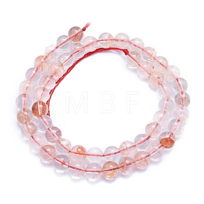 Natural Red Quartz Beads Strands G-K310-C11-8mm-1