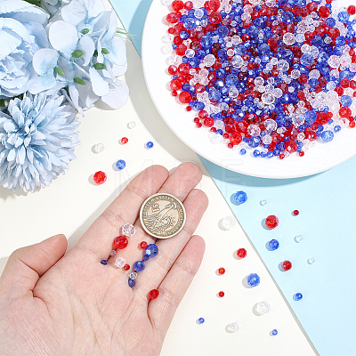 15 Strands 12 Styles Independence Day Electroplate Glass Beads Strands EGLA-PA0001-51-1