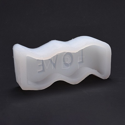 Wavy Letter Silicone Candle Mold DIY-Z015-01-1