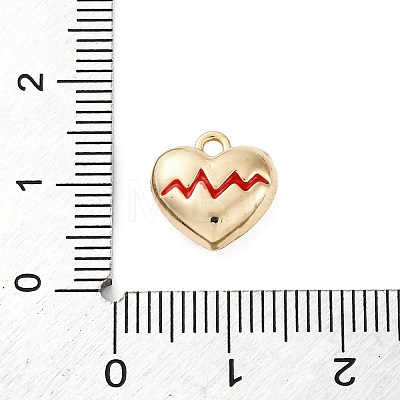 Alloy Enamel Charms ENAM-P257-02G-02-1