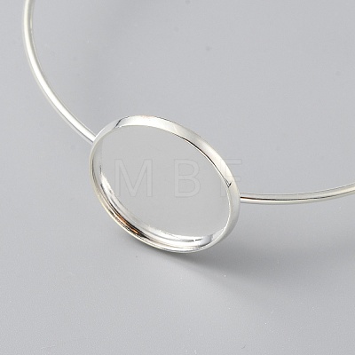 Brass Expandable Bangle Makings KK-WH0079-55S-1