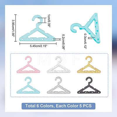   30Pcs 6 Colors Acrylic Earring Display Accessories EDIS-PH0001-74-1