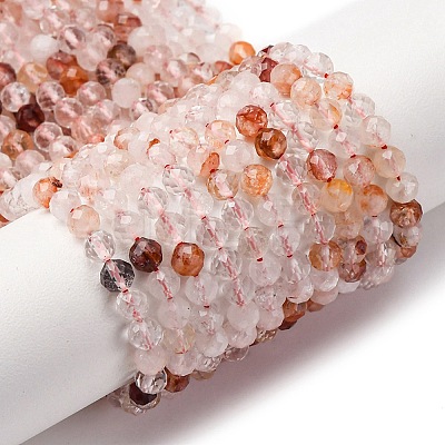 Natural Ferruginous Quartz Beads Strands G-B142-A01-4mm-1