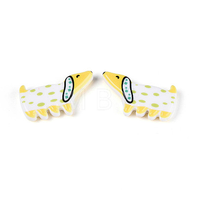 Printed Opaque Resin Beads RESI-N043-04D-1