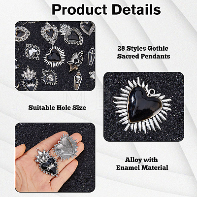 Zinc Alloy Pendants FIND-WH0816-200B-P-1