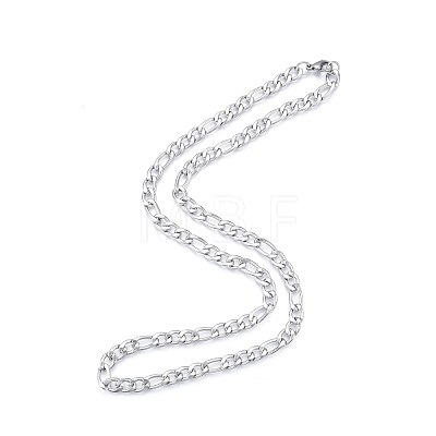 Men's 201 Stainless Steel Figaro Chains Necklace NJEW-N050-A08-7-60P-1