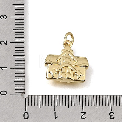 Brass Pendants KK-CBAEEA8-18G-1