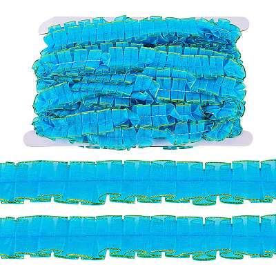 10M Double Layer Polyester Lace Ribbon OCOR-TA0004-14F-1