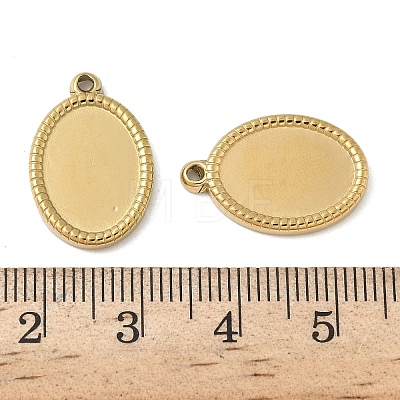 304 Stainless Steel Pendant Cabochon Settings STAS-D127-18B-G-1