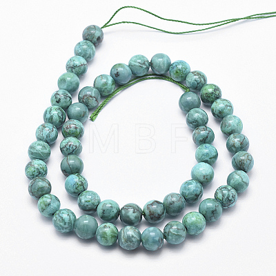 Natural Marble Beads Strands G-K211-10mm-A-1