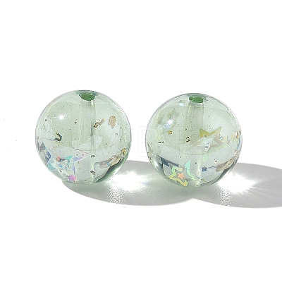 Luminous Transparent Resin Beads RESI-F073-03C-1