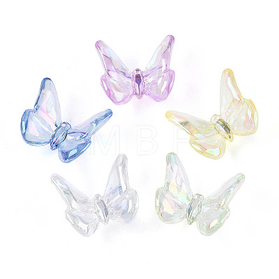 UV Plating Transparent Acrylic Beads TACR-T030-21M-1