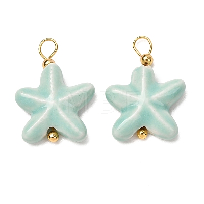 Handmade Porcelain Pendants PR-CBAC347-06G-1