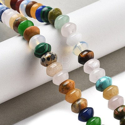 Mixed Gemstone Beads Strands G-P559-A14-01-1