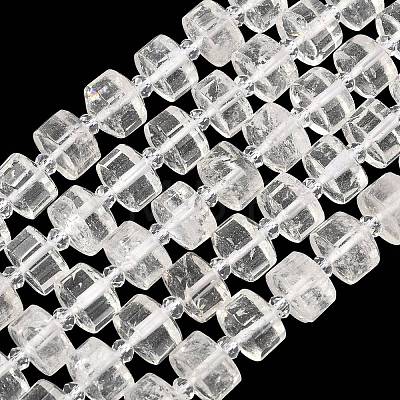 Natural Quartz Crystal Beads Strands G-G453-G03-7x12mm-1