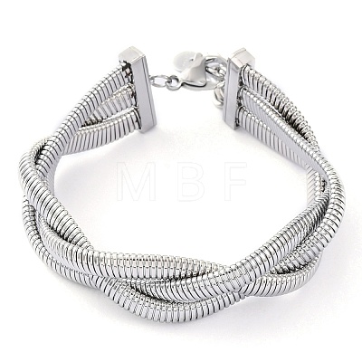 304 Stainless Steel Bracelet for Women BJEW-U009-04P-02-1