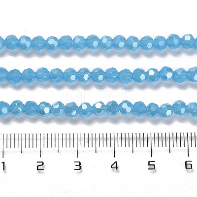 Electroplate Glass Beads Strands EGLA-A035-J4mm-A07-1