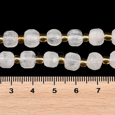 Natural Rainbow Moonstone Beads Strands G-Z147-A01-02-1