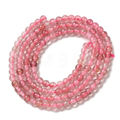 Natural Strawberry Quartz Beads Strands G-B090-A26-03-1