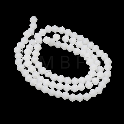 Imitation Jade Frosted Glass Bead Strands X1-GLAA-F029-JM4mm-B06-1