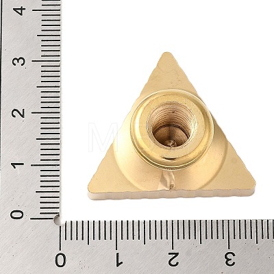 Golden Plated Triangle Shaped Wax Seal Brass Stamp Head STAM-K001-04G-03-1