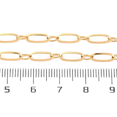 304 Stainless Steel Oval Link Chain Necklaces X-NJEW-Q013-09G-1