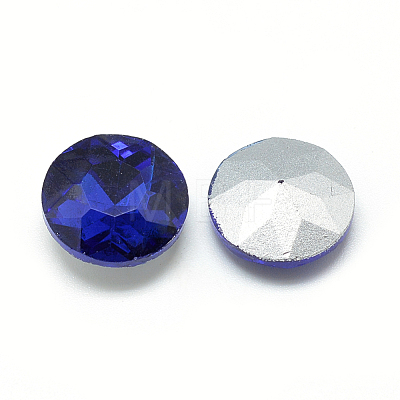 Pointed Back Glass Rhinestone Cabochons RGLA-T029-14mm-11-1