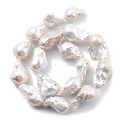 Natural Nucleated Pearl Beads Strands PEAR-B004-15L-03A-1
