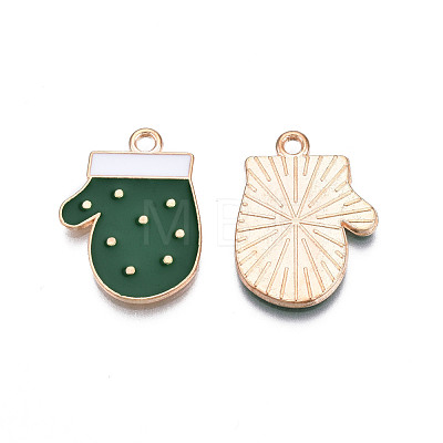 Christmas Style Alloy Enamel Pendants ENAM-Q442-62-1