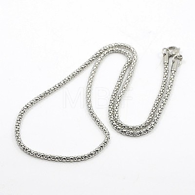 304 Stainless Steel Necklaces NJEW-F027-45-1
