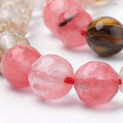 Tigerskin Glass Beads Strands G-Q462-118-12mm-1