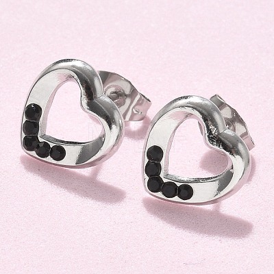 304 Stainless Steel Stud Earrings EJEW-F361-04P-1