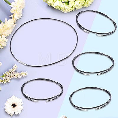 5Pcs 2.5MM Round Cowhide Leather Necklaces Making MAK-CL0001-05-1
