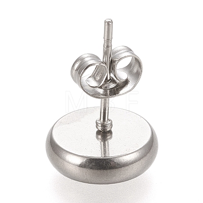 Non-Tarnish 304 Stainless Steel Stud Earring Settings X-STAS-K202-05C-P-1