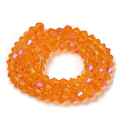 Transparent Electroplate Glass Beads Strands LS-GLAA-F029-2mm-D23-1