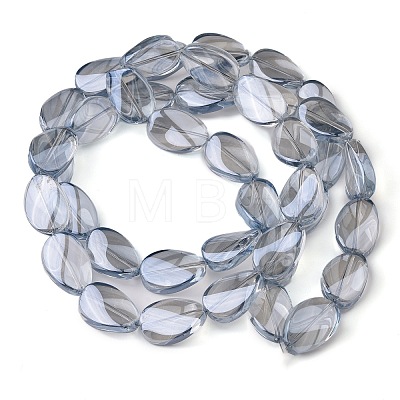 Transparent Electroplate Glass Beads Strands EGLA-C001-PL01-1