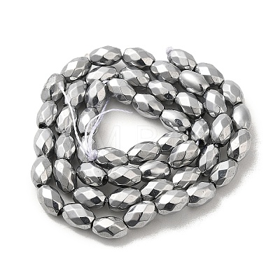 Electroplated Strong Magnetic Synthetic Hematite Beads Strands G-P518-02E-1