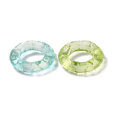 Transparent Glass Linking Ring GLAA-H025-05-1