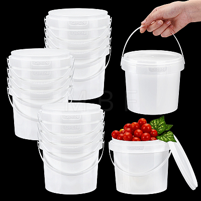 12Pcs Plastic Storage Bucket AJEW-TW0001-22C-1